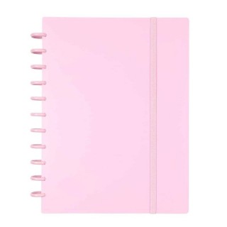 CADERNO INGENIOX A4 QUADRICULADO ROSA